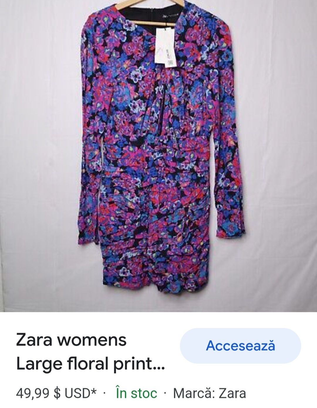 Rochie zara nouă marimea s