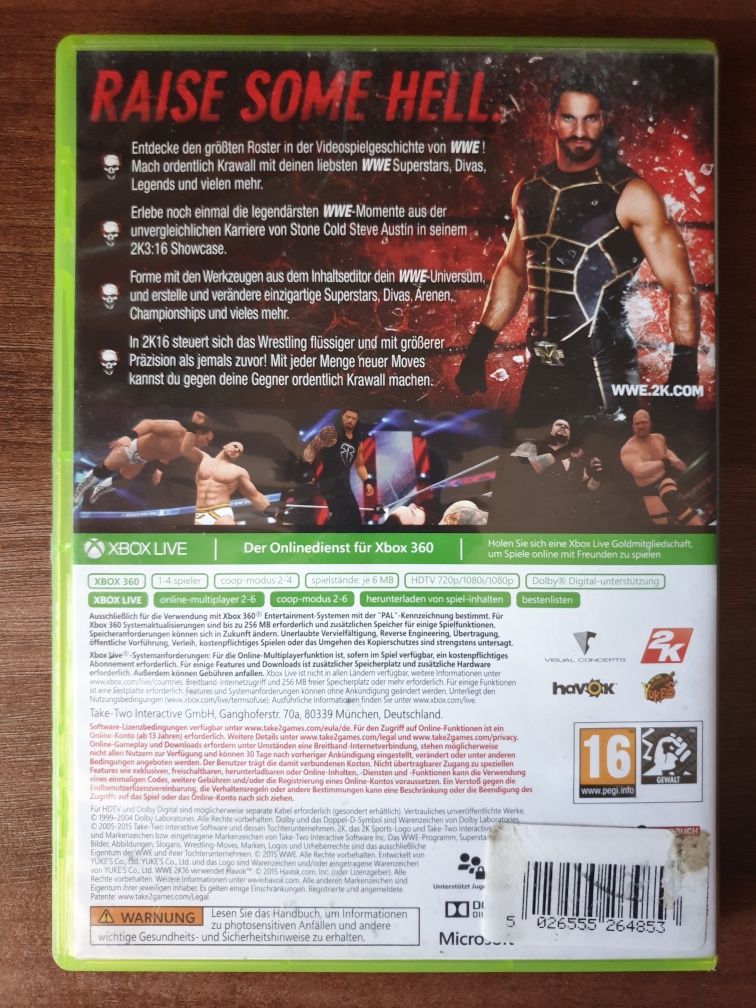 Wrestling WWE 2K16 Xbox 360