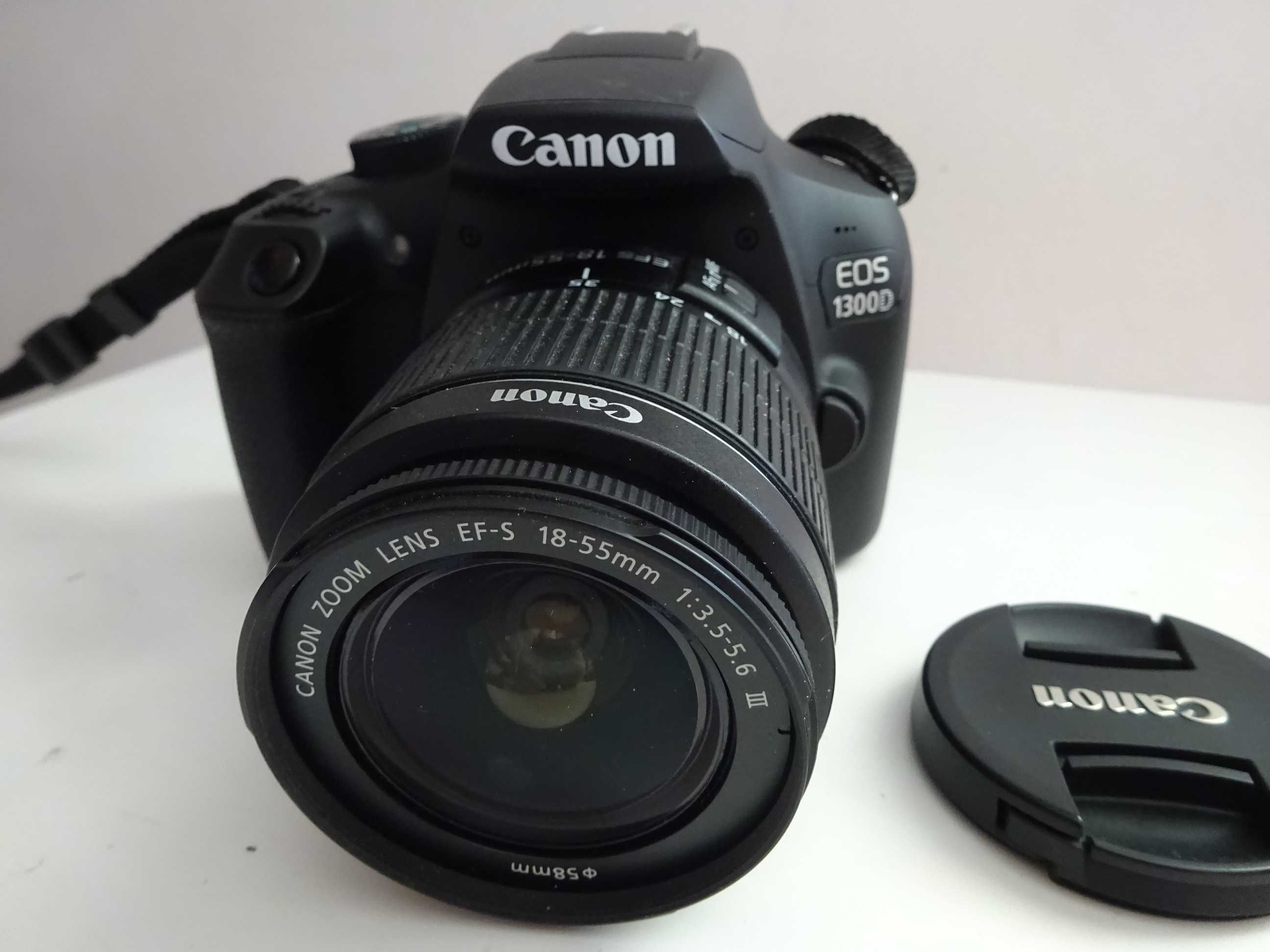 Canon EOS 1300D + 18-55 мм + Чанта + 8 ГБ (Wi-Fi, само на 3000 кадъра)