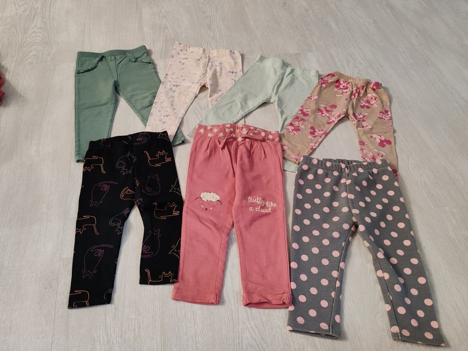 Lot 7 Colanți/pantaloni fete mărime  86