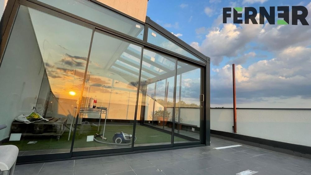 Sisteme Glisante ALUMINIUM si STICLA SECURIZATA-PT.Terase si Balcoane