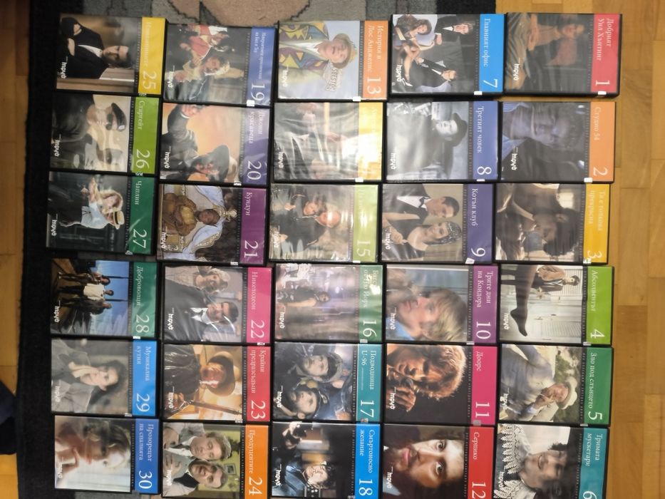 DVD ,Нови неразпечатвани дискове колекции 114 броя