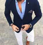 Sacou blazer slim 46 S premium Tommy Hilfiger lana respirabila 120's