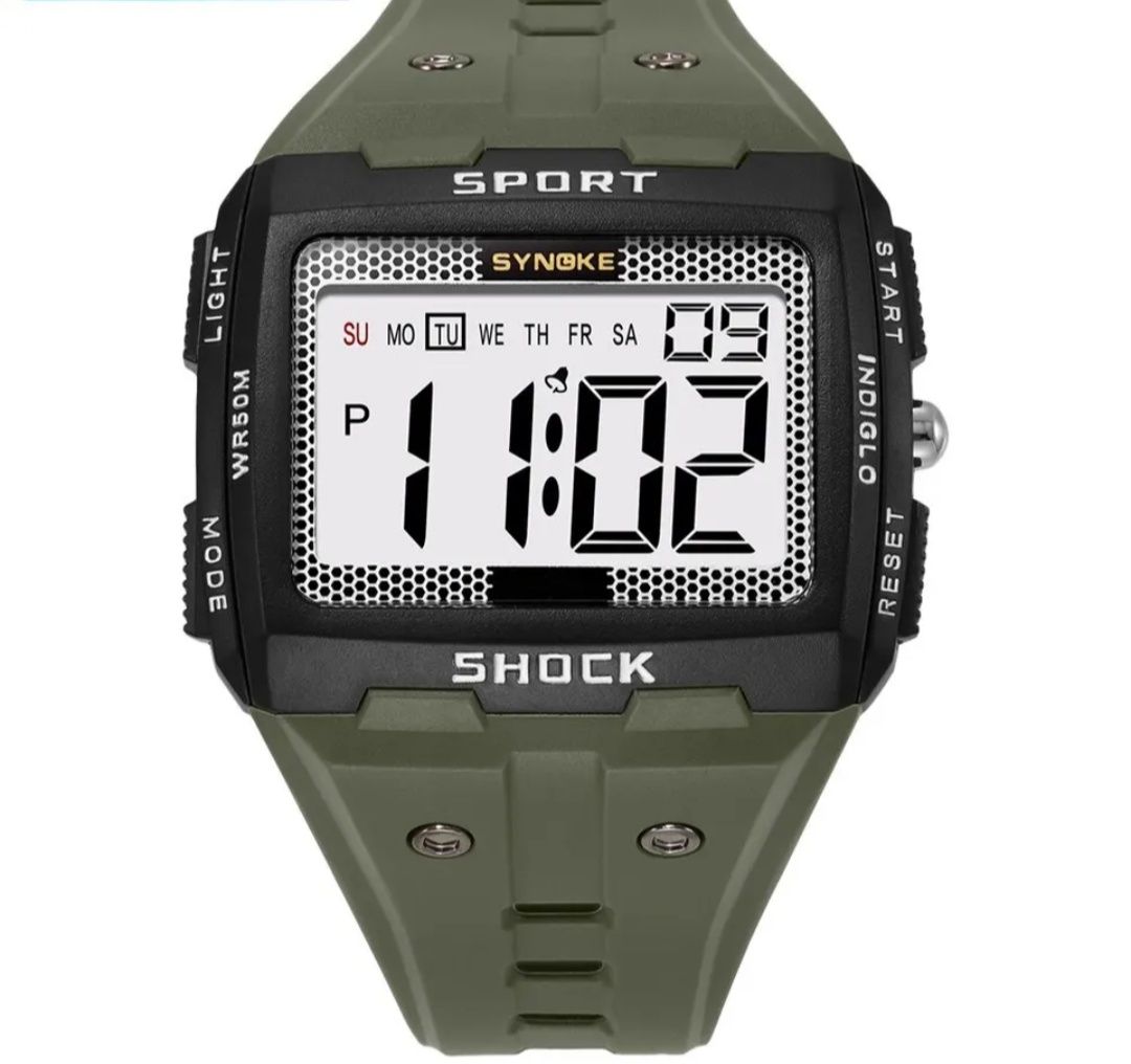 Ceas digital army green