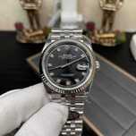 rolex datejust 36mm/black dial