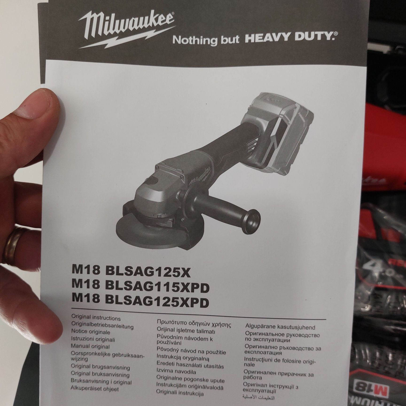 Безчетков акумулаторен ъглошлайф Милуоки Milwaukee M18 BLSAG125XPD-40