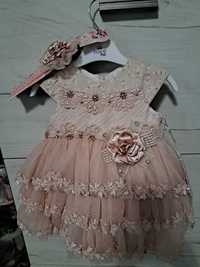 Официална бебешка рокля 9-12 месеца