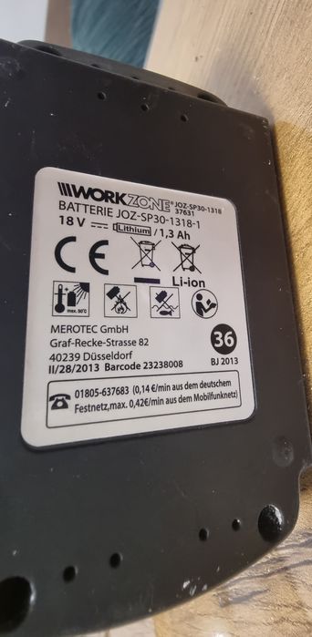 Винтоверт Workzone 18v