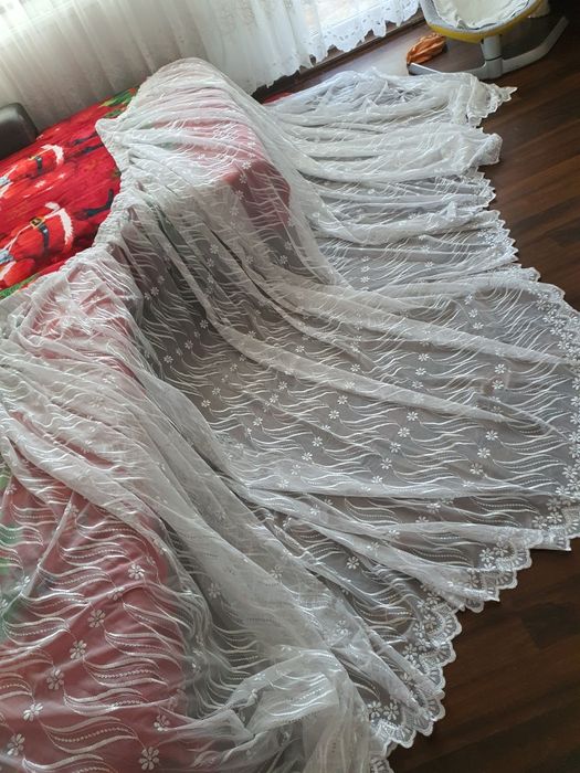 Perdea cu broderie si paiete 7.25 (3m) x 1.84m inaltime