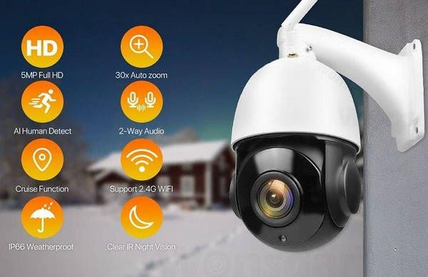 Wi-fi камера Металева охоронна 30X зум поворотна Onvif Wi-Fi IP камера
