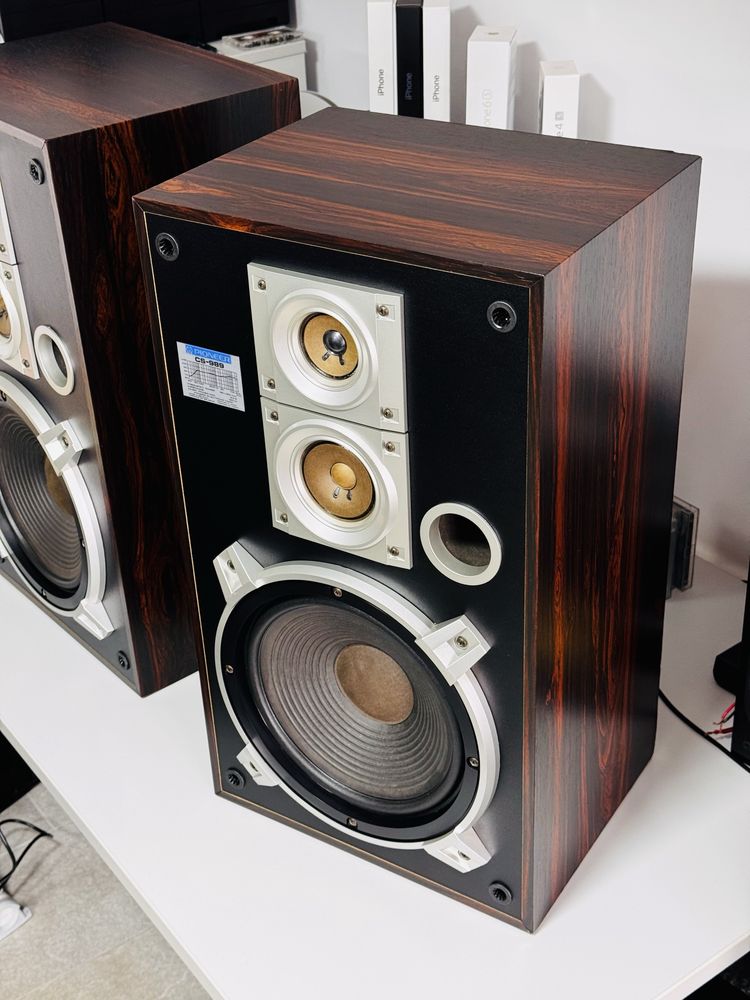 Boxe de inaltă fidelitate PIONEER CS-989,Japan,120W,3 căi,bass 25 cm !