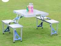 Маса сгъваема Със столове комплект за къмпинг Градина Плаж