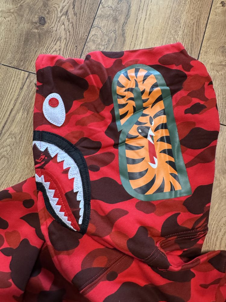 Bape Shark Hoodie Red