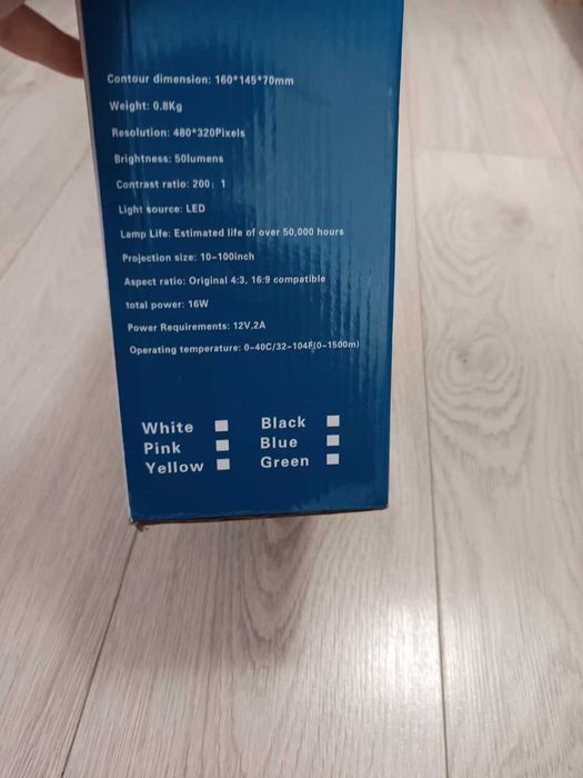 Videoproiector led