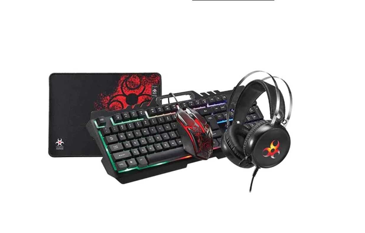 Kit Gaming tastatura , mouse , casti si mousepad nou sigilat