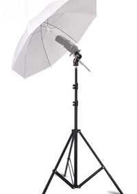 Светкавица.Дифузионен чадър + Стойка. + адаптер. Фото. Софтбокс. Godox