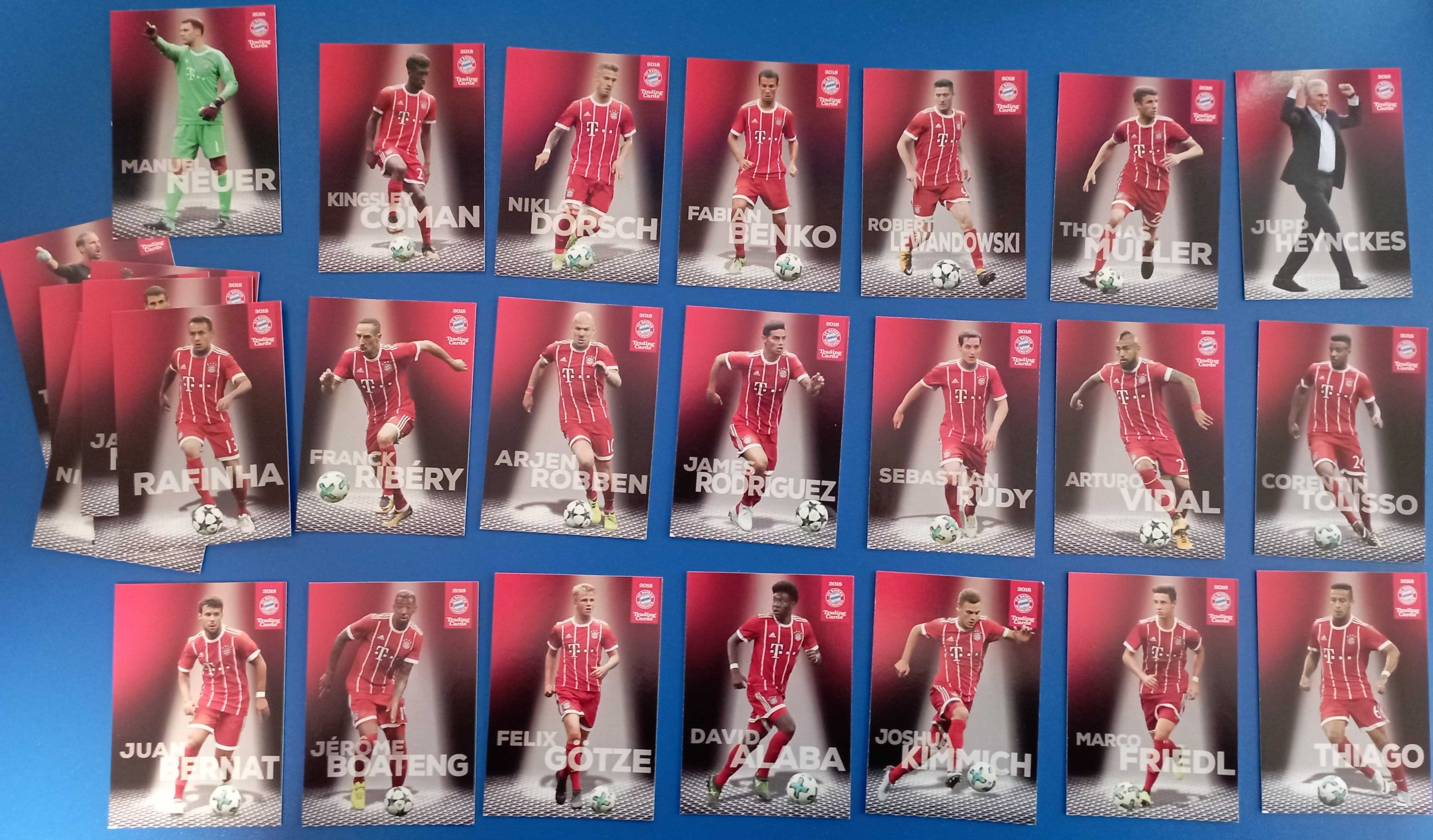 Set complet cartonase Panini FC Bayern München 2017-2018