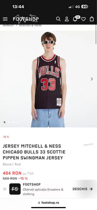Maieu Jersey Mitchell & Ness Chicago Bulls S