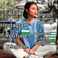 Instagram Telegram TikTok da (jonli oʻzbeklani) qoʻshish oʻrgataman