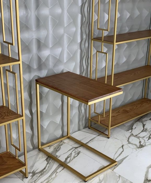 Лофт стеллажы Золотой Для магазина Loft stellajlar magazin uchun