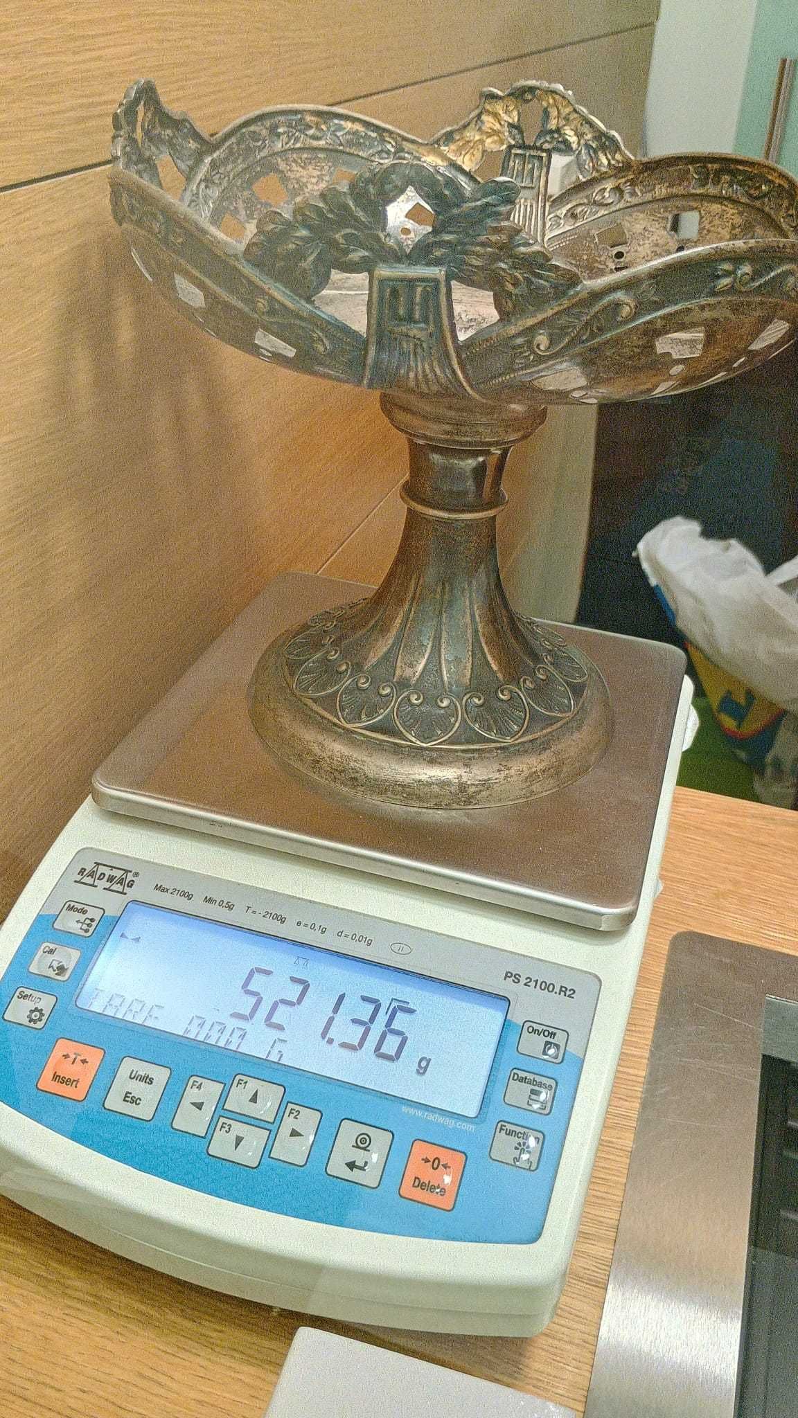 Fructiera din argint masiv marca imperială