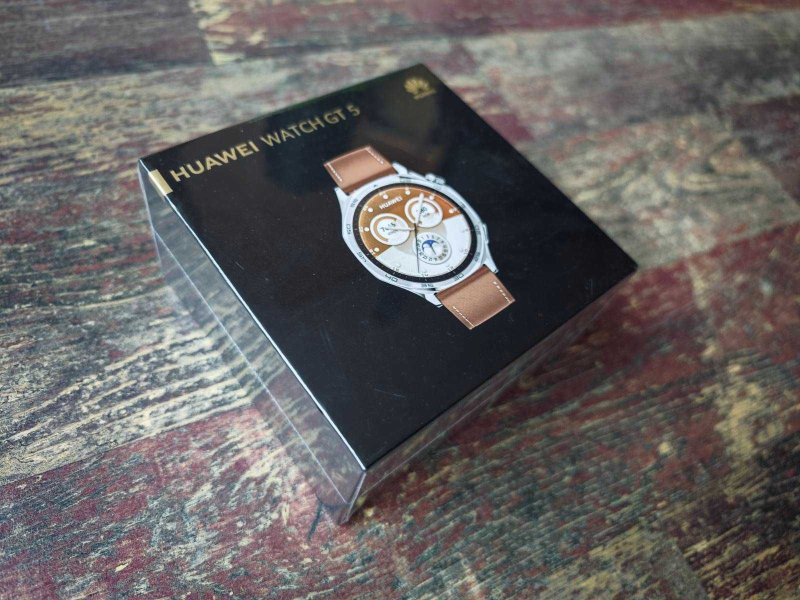 Смарт часовник HUAWEI Watch GT 5, 46 мм, кафяв
