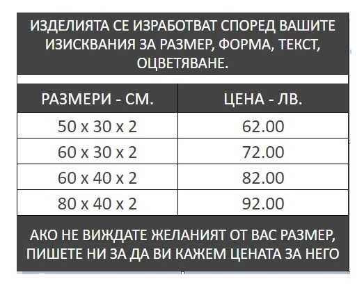 Дървена табела за механа - Различни модели