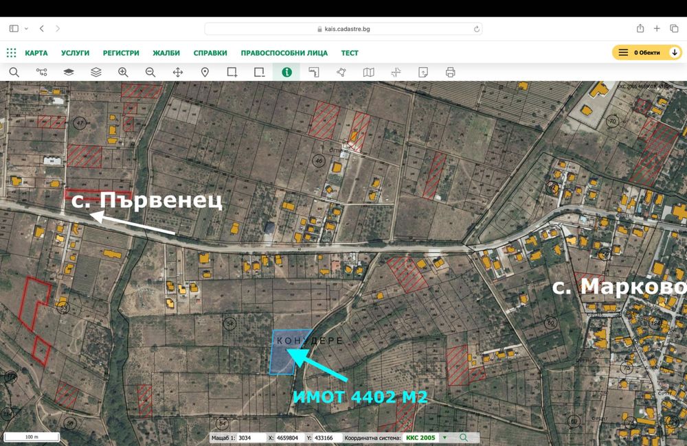 Продава се Парцел в с. Марково, Област Пловдив - 4402 кв.м за 86 €/кв.м - Снимка #2