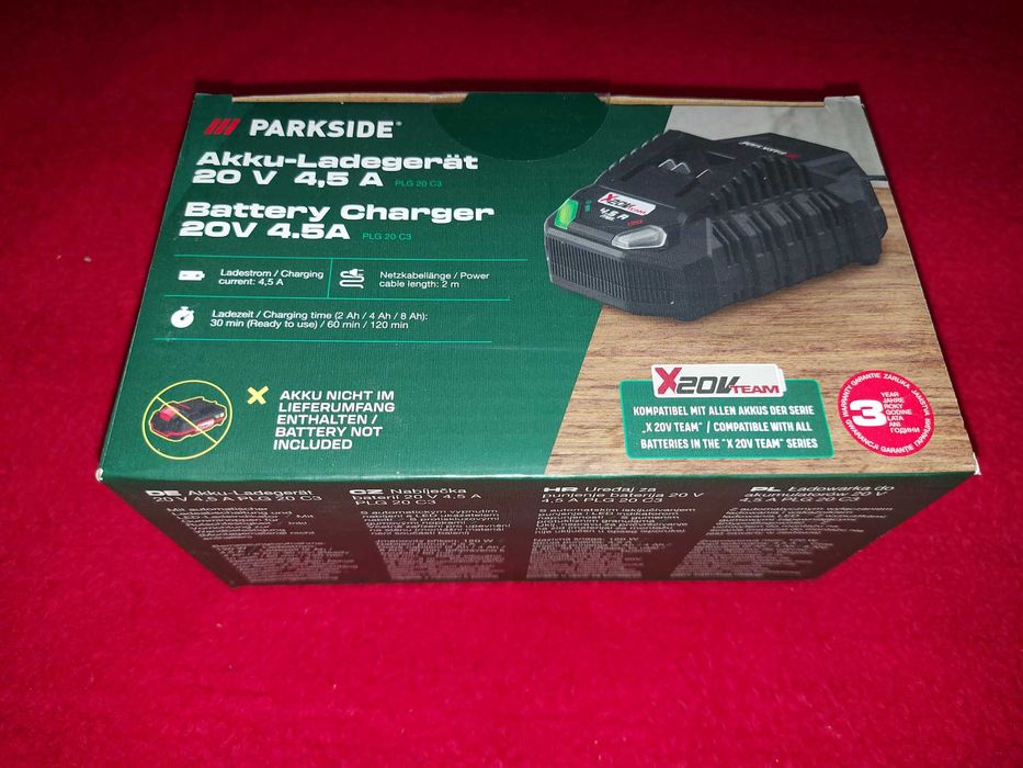 Parkside Incarcator de 4,5 A - PLG 20 C3, ventilator racire