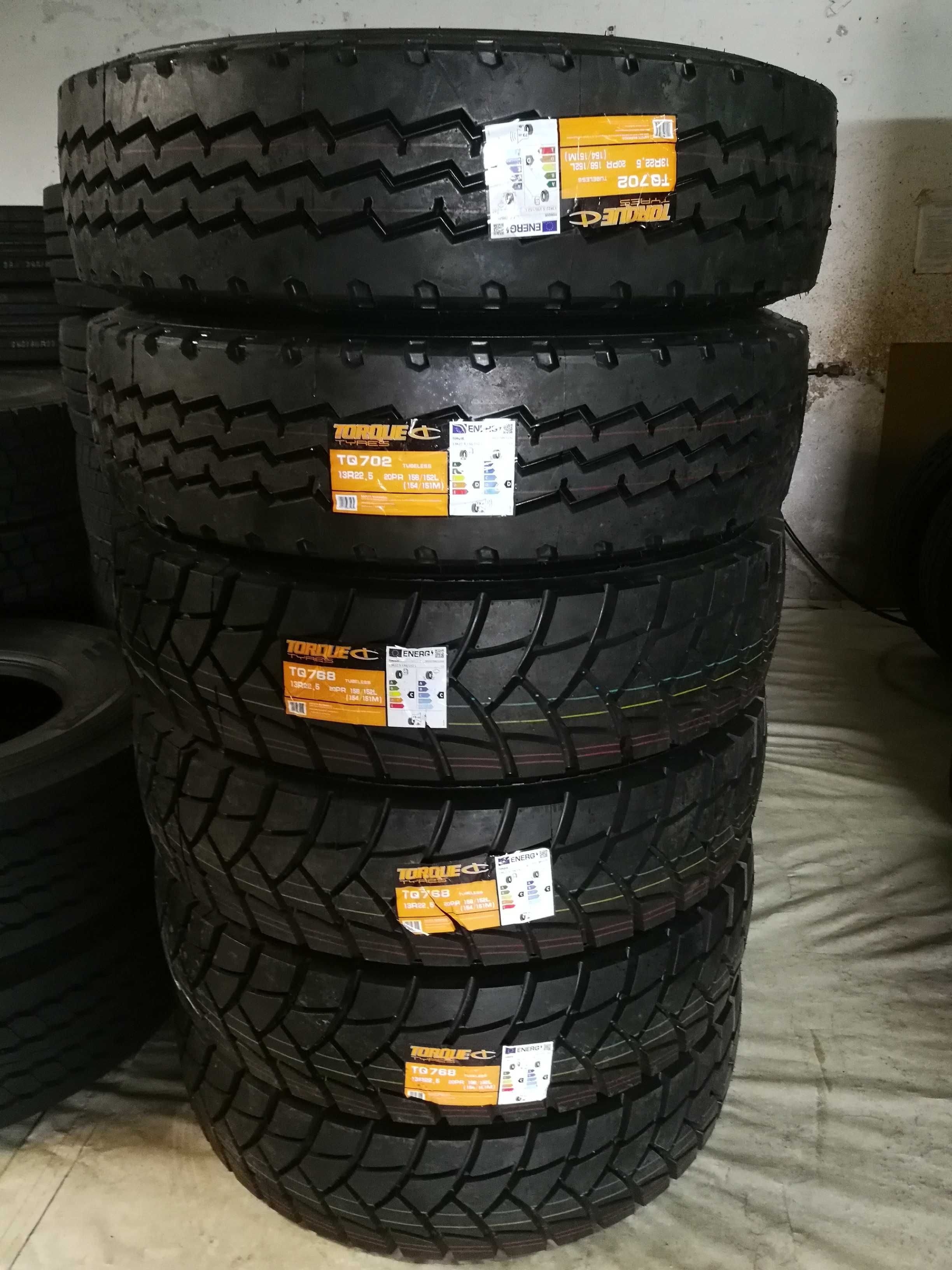 Нови товарни гуми 13R22.5 TORQUE/HIFLY 156/152L 20PR M+S 570лв. С ДДС