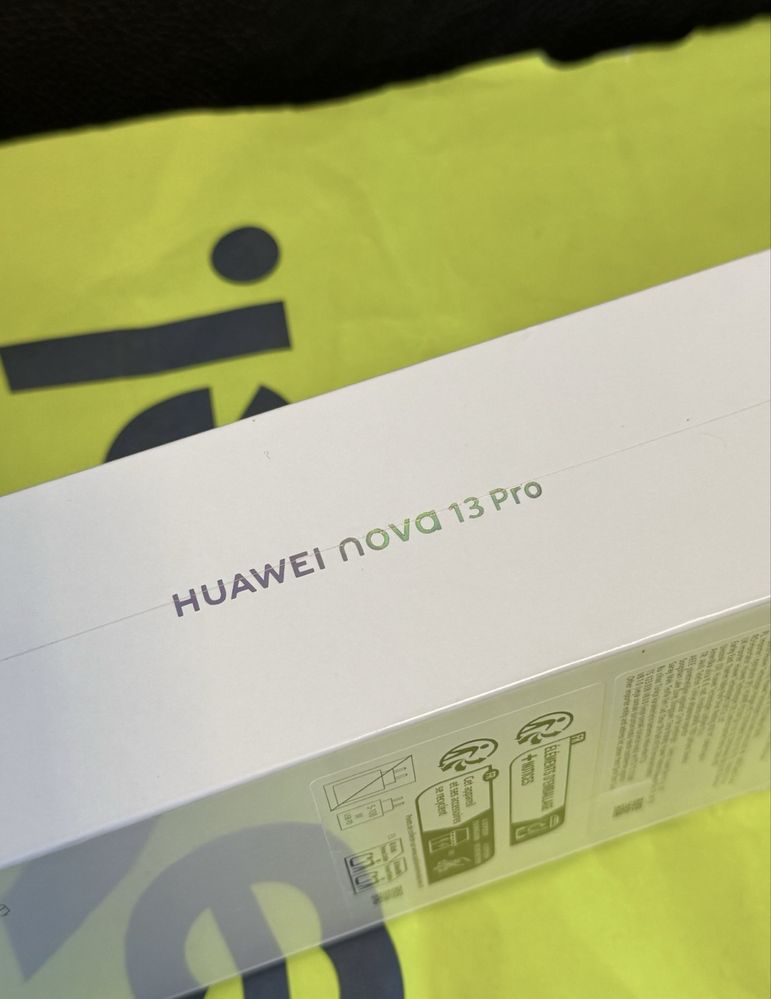 ЗАПЕЧАТАН 512GB Huawei Nova 13 Pro Yettel Гаранция 3г. 2028 Black