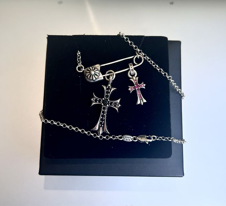 Chrome Hearts - колие Double Cross chain ( Унисекс )