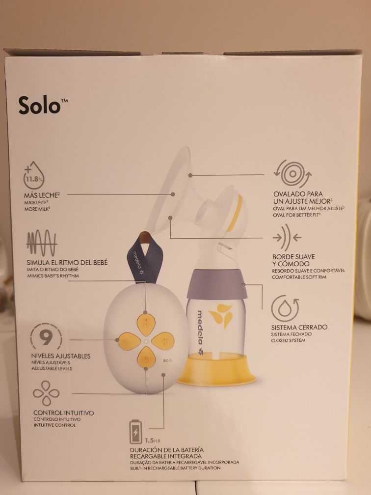 Medela Единична двуфазна електрическа помпа за кърма Solo