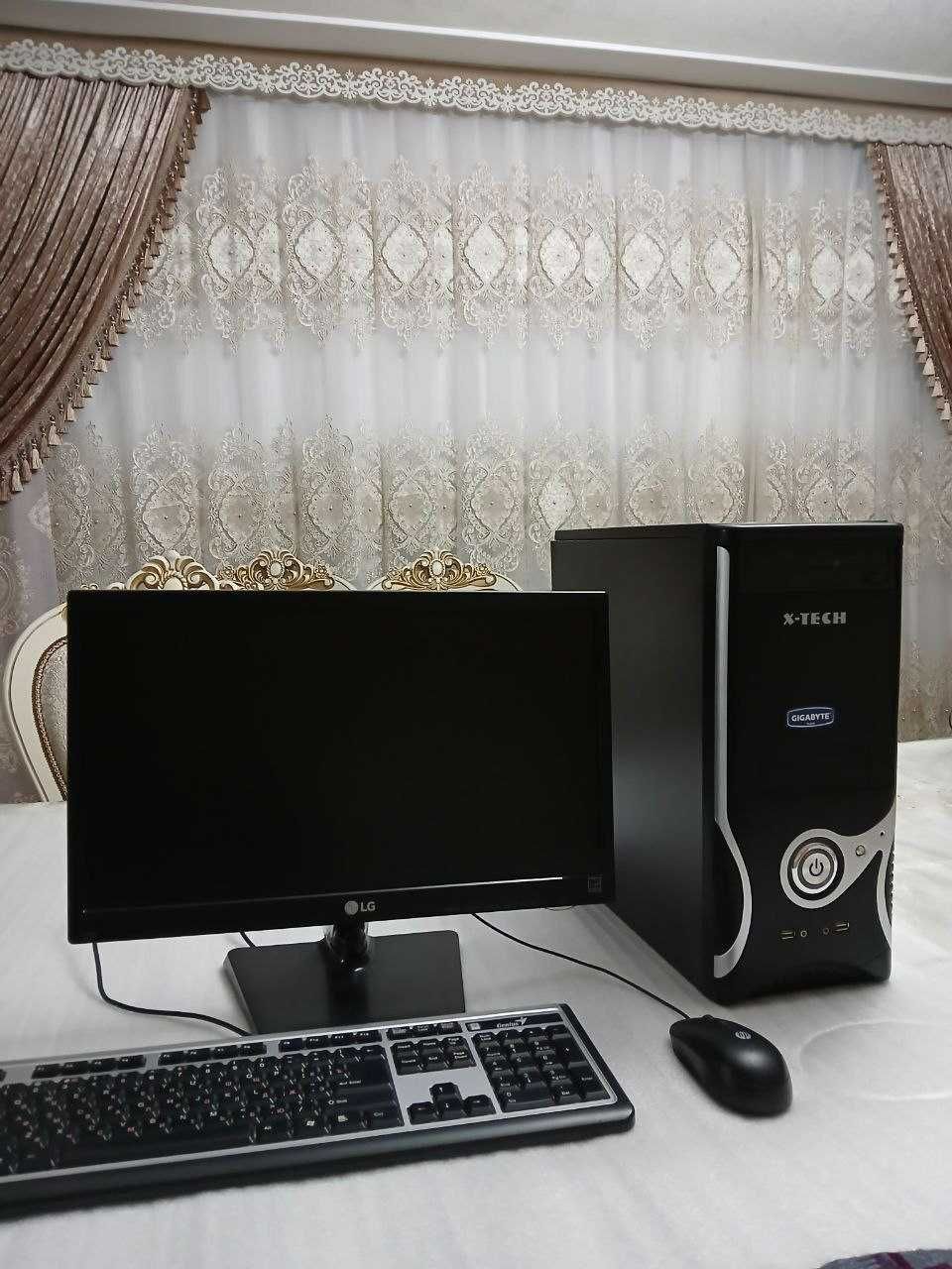 Двухядерный компьютер для дома и офиса (комплект)