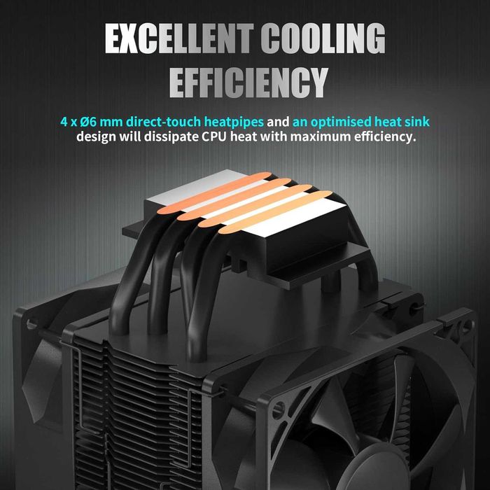 Cooler Procesor Aer UpHere A94K LGA 1700 Intel 1200-115X/AMD Ryzen AM4