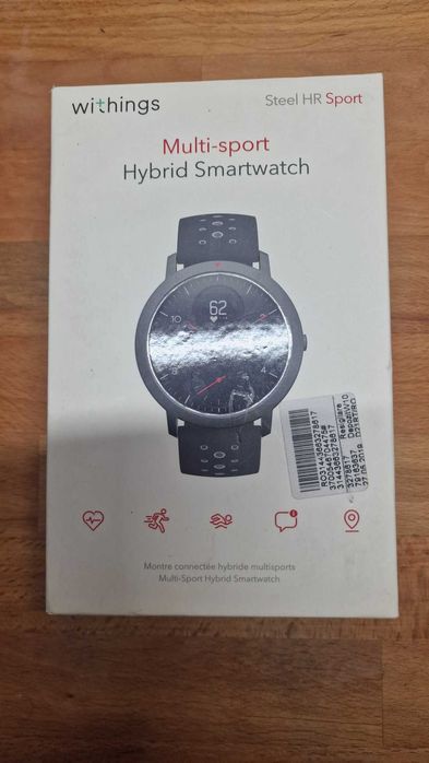 Ceas smartwatch Withings Steel HR Sport 40mm, Black