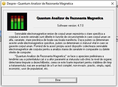 biorezonanta magnetica Quantum Analyzer QMR 998 248 de analize