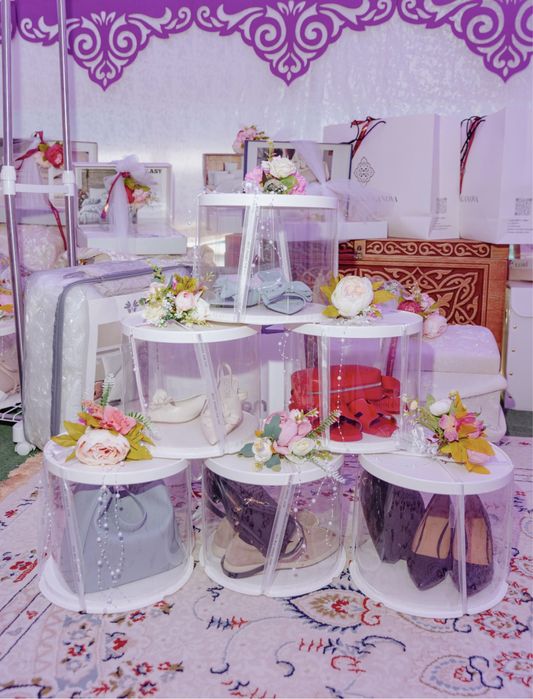 Коробка для оформление приданого. Кыз жасауы.