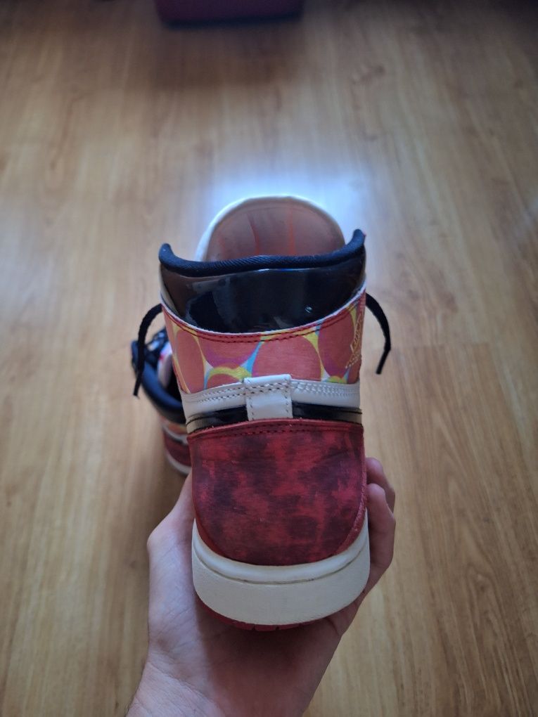 Papuci Air Jordan 1 spider-man across the spider-verse