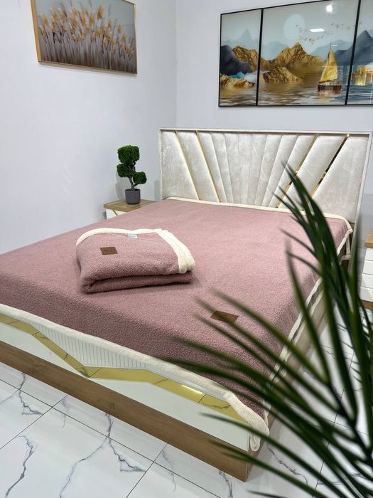 Зимний тёплый плед барашка TEDDY