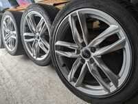 Jante roti audi  a3 a4 sline a5 a6 originale 5x112 r18 + 8 anvelope