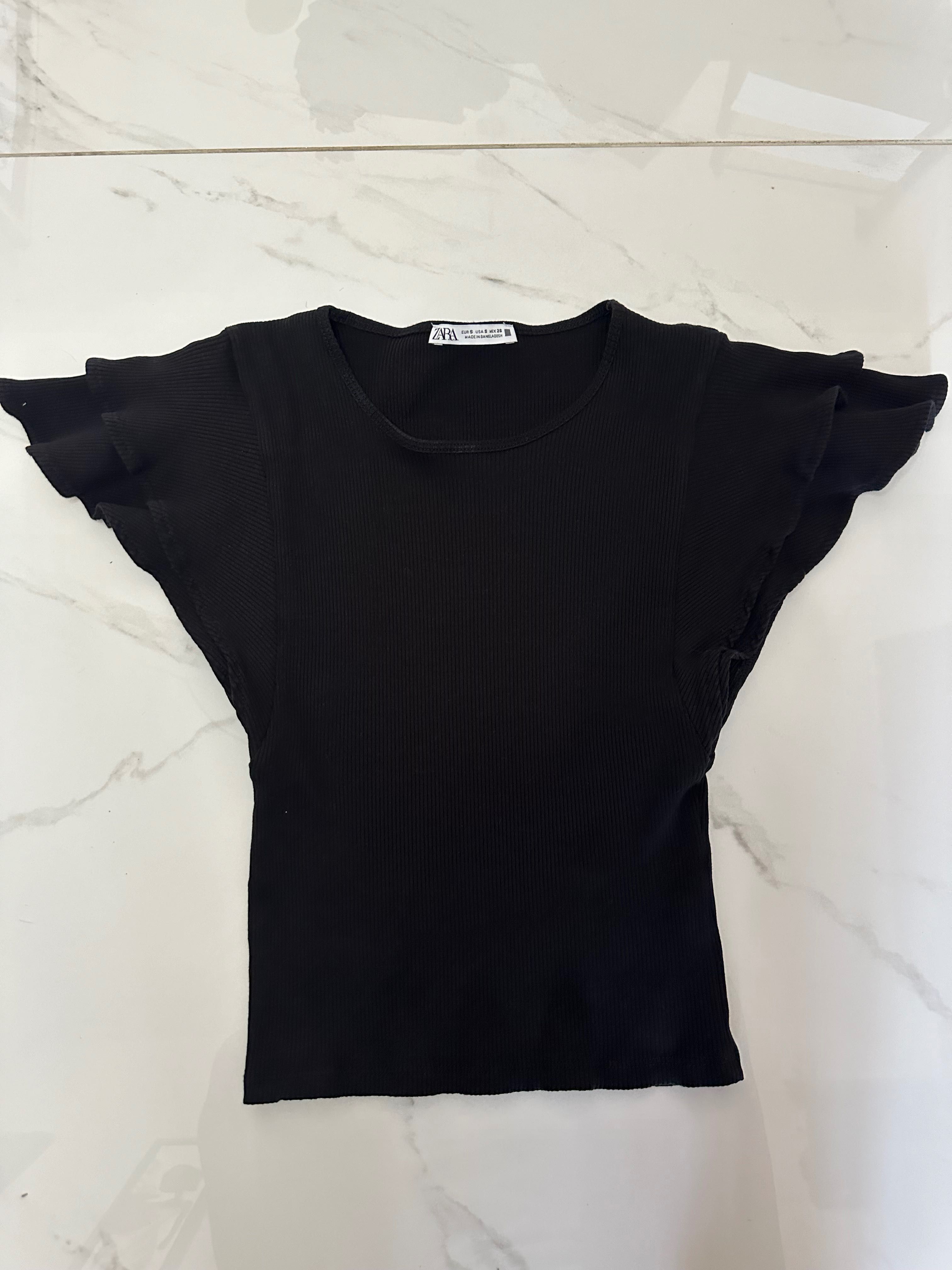 Черна блуза ZARA