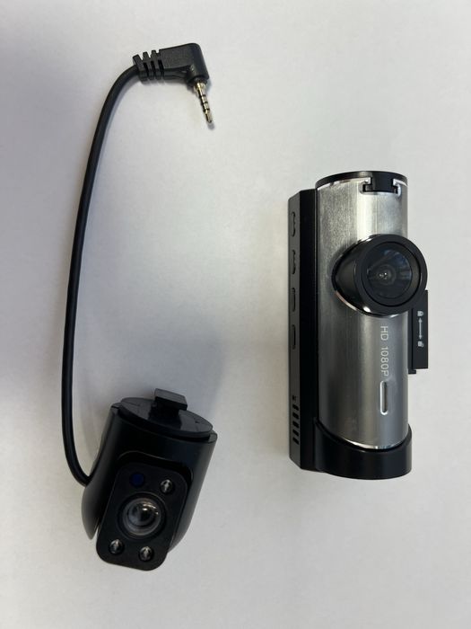 Camera auto Dash Cam, (capteaza in fata si in interior)