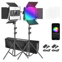 Kit 2 Panouri 660 LED RGB (App Control) Neewer cu geanta transport