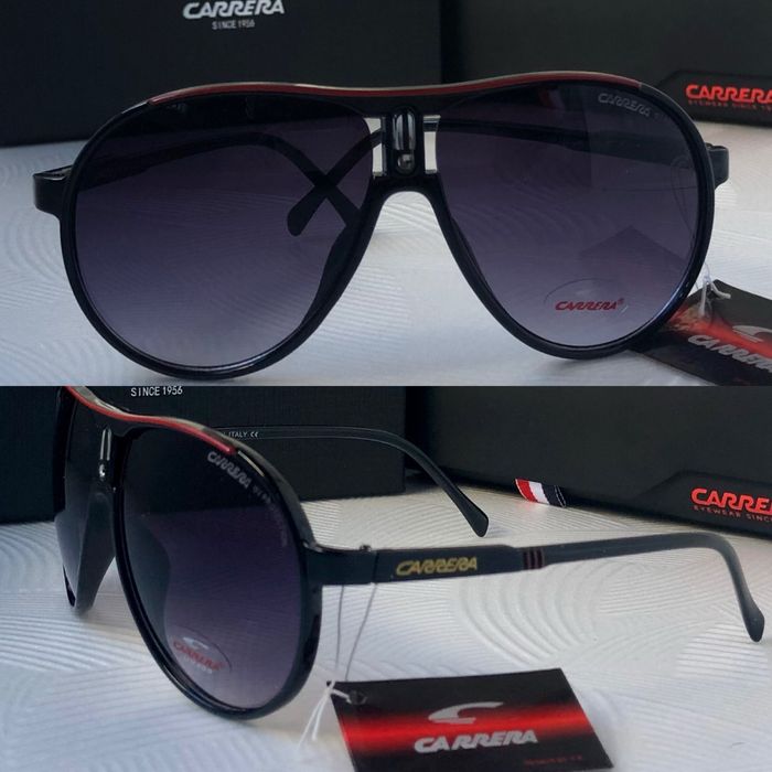 Мъжки слънчеви очила маска carrera 3 цвята черни бели