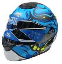 Каска Мотор синя размер М 57-58см X-ONE LVS Helmets