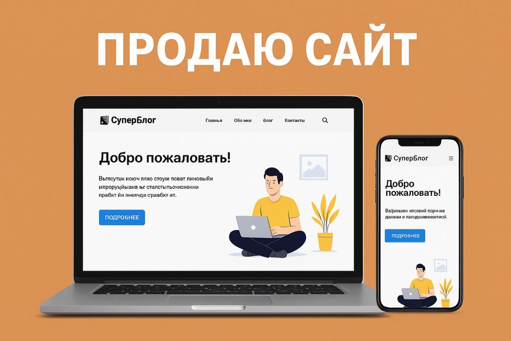 Продаю сайт, на заказ