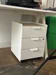 Comoda IKEA TROTTEN 3 sertare cu rotile, alb