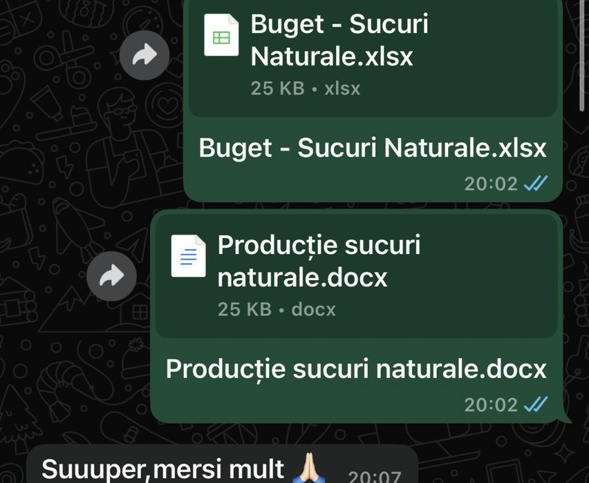 Realizez proiecte personalizate