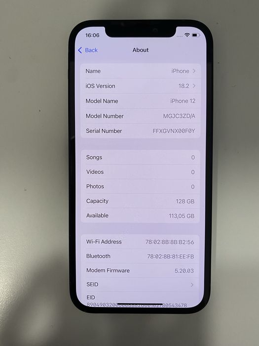 iPhone 12 defect  128GB ID-nna301